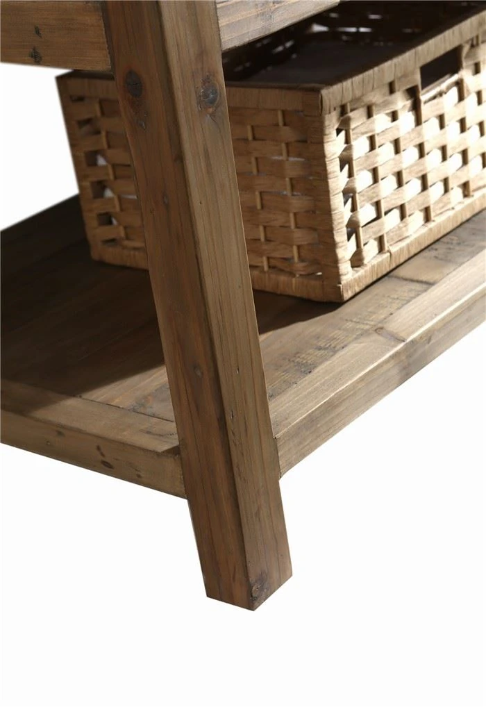 China Antique Style Distressed Wood Vanity Supplier